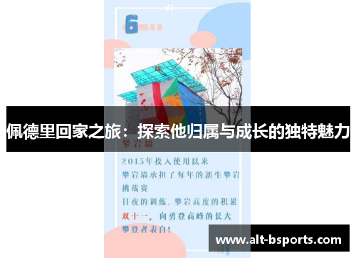 佩德里回家之旅：探索他归属与成长的独特魅力